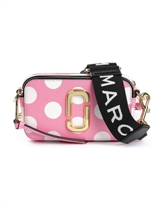 Сумка через плечо из кожи коровы малого размера женская розового конфетного цвета Marc jacobs
