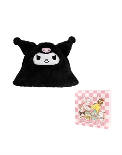 Куломи Полиэстер Берет Унисекс, Kuromi Black Bucket Hat Sanrio