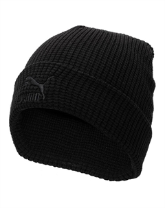 Акриловая шапка унисекс черная Puma