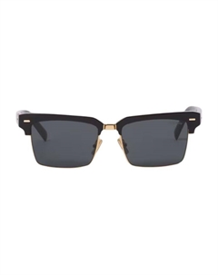 Квадратные солнцезащитные очки унисекс черные Miu miu