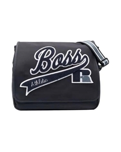 Сумка-мессенджер из ткани, плечевая сумка, кроссбоди мужская морской синий Hugo boss