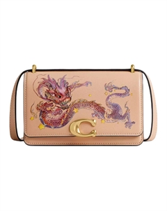 Сумка через плечо Bandit Glove Tanning малого размера для женщин светло-желтая мультиколор Coach