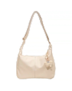 Дусен Кенгуру ПУ Сумка Через Плечо Обычная Женская Экрю/Черный, Экрю Шарм В Комплекте Dusen kangaroo