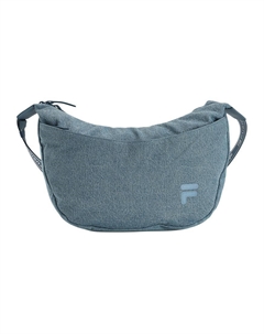 Футболка наплечная сумка через плечо ультрамаленькая унисекс джинсовый синий Fila fusion