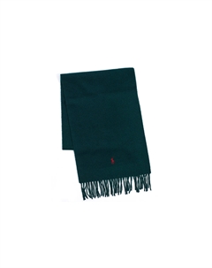 Шарф вязаный унисекс зеленый/синий/коричневый/серый/черный Polo ralph lauren