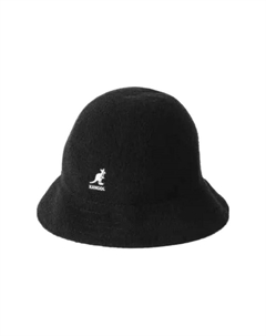 Акриловое волокно, модакрил, нейлоновые ведро-шляпы унисекс черный Kangol