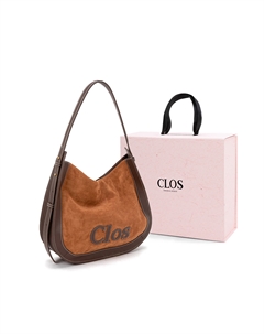 Сумка-тоут из натуральной кожи коровьей выделки Женская, Золотисто-коричневый Clos