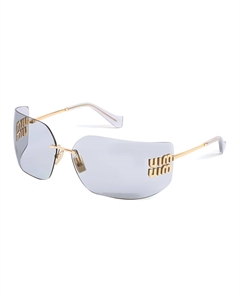 Солнцезащитные очки без оправы Miu miu