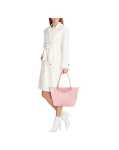 Le Pliage Зеленая Кожаная Сумка Тот, Шоппер, Женская Средняя Сумка Через Плечо Розовый Longchamp