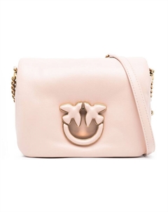 Детская любовь Кожаная сумка через плечо, Женская сумка на плечо розовая Pinko