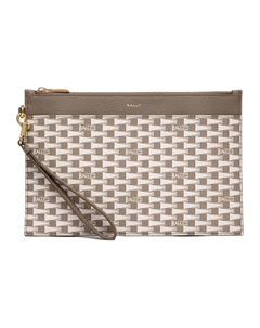 Кожаный клатч мужской коричневый Bally