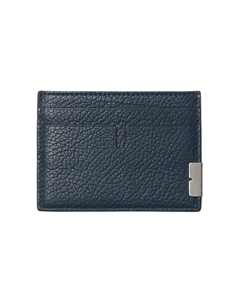 Кожаный кардхолдер мужской голубой Burberry