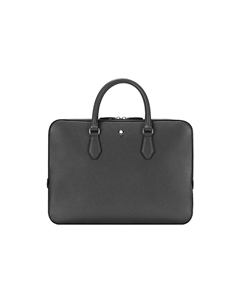 Кожаная портативная мужская сумка-портфель через плечо черный Montblanc