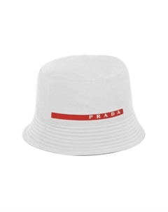 Хлопковая ткань из полиэстера, мужская белая панама Prada