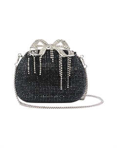 Полиэстер Одноплечевая Кроссбоди Клатч Маленький Размер Женская Классическая Черная Self-portrait