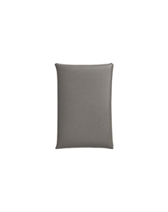 Кардхолдер Calvi из кожи Evercolor для женщин 0L Grismeyer Дождевое облако серый HERMES Hermès