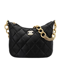 Кожаная сумка через плечо черная Chanel