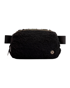 Повсюду Поясная Сумка из Овчины Обычная Женская Натуральный Черный Lululemon
