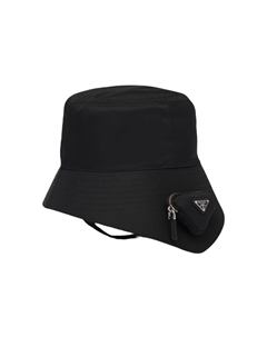 Унисекс брендовая шапка-ведро из ткани Prada