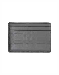 Барберри Кожаный картхолдер мужской тёмно-серый Burberry