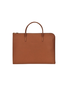 Le Foulonné Кожаная Портфель из Телячьей Кожи Маленький Размер Унисекс Коричневый LONGCHAMP Longchamp