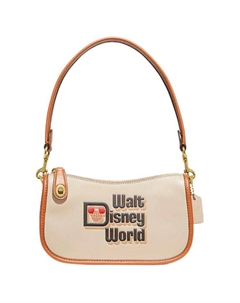 Дисней, Коллаборация Свингер Перчатка для загара Сумка, Женская Наплечная Сумка Хакки Coach