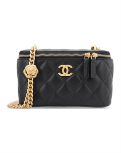 Сумка через плечо из овчины, среднего размера, женская, черная Chanel