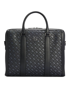 Футболка из переработанной кожи с тканевой отделкой мужская темно-серая Hugo boss