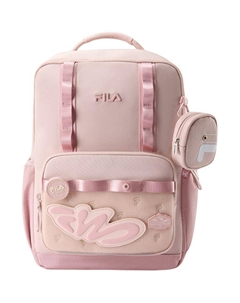 Нейлоновый школьный рюкзак для детей в розовом дымчатом цвете, Rose Smoke Pink Fila