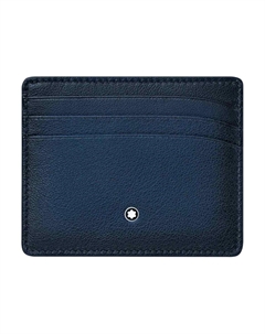 Кожаный картхолдер Meisterstuck мужской морской синий Montblanc