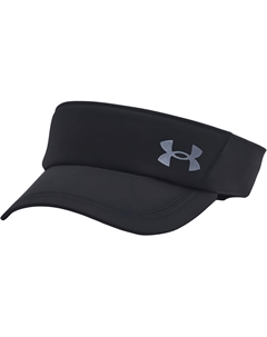 Женская черная шапка от солнца из полиэстера Under armour