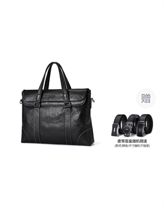 Верхний слой кожи коровы 15-дюймовая сумка для ноутбука, через плечо, натуральная кожа портфель большой мужской черный Golf