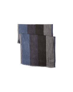 Шарф вязаный унисекс серо-голубой Hugo boss