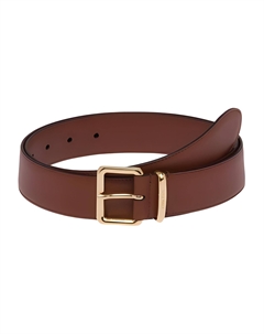 Ремень с пряжкой-логотипом, Коричневый Miu miu