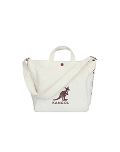 Сумка-шоппер из холста Сумка через плечо Рюкзак Унисекс Черный/Натуральный Kangol