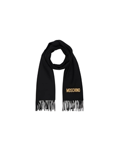 Вязаный шарф женский черный Moschino