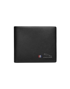 Кошелек из кожи коровы с зажимом для билетов и держателем карт мужской черный, черная деревянная коробка Jaguar