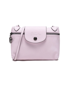 Сумка-планшет Le Pliage Leather через плечо на пояс, женская, нежно-розовый Longchamp