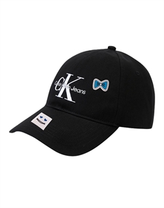 Хлопковая бейсболка унисекс, Black Calvin klein