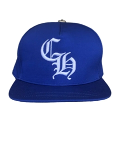 Бейсболка с вышитым логотипом, синий Chrome hearts