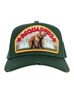 Бейсболка с нашивкой логотипа, Green Dsquared2