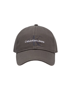 Хлопковая бейсболка унисекс дымчато-черная, PAR-Oil Smoky Ink Calvin klein