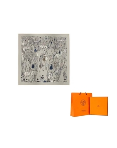 HERMES Женская кашемировая шаль разноцветная, Multicolor Hermès