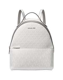 Женский рюкзак средний серебристый Michael kors