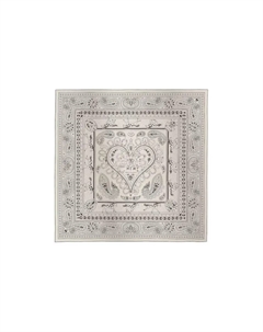 HERMES Шерстяной шёлковый шарф, Black/White Hermès