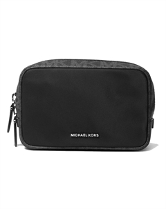 Мини-сумка MK Brooklyn Canvas Clutch Regular женская черная Michael kors