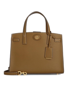 Robinson Личи Зернистая Кожа Портфель Через Плечо Сумка Кроссбоди Маленький Размер Женская Коричневая Tory burch