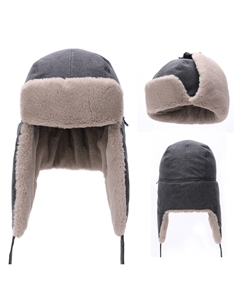 Хлопковая кепка-траппер унисекс, черный Camel