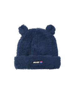 Флисовая шапка с помпоном, темно-синяя Palace