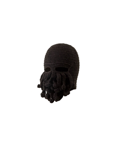 Акриловая шапка "Осьминог" унисекс, арбузно-красная Baijuan